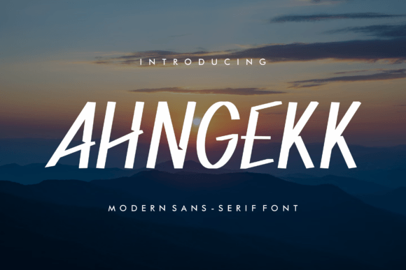 Ahngekk: A Modern Sans Serif Font for Clearer Campaigns