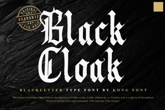 Black Cloak Font: A Marketer's Choice for Bold Campaign Visuals