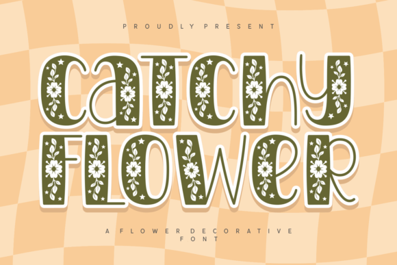 Catchy Flower: A Playful Typeface for Campaign Visuals That Stop the Scroll