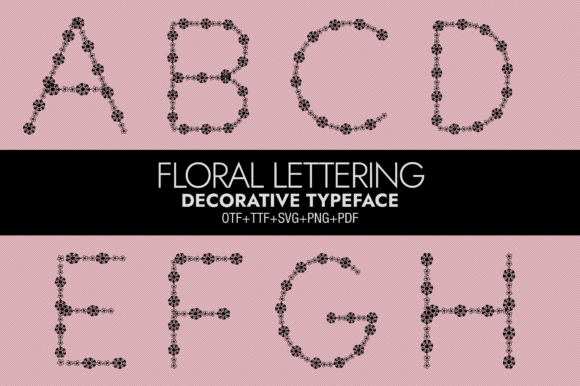 Floral Lettering: A Decorative Typeface for Editorial Design