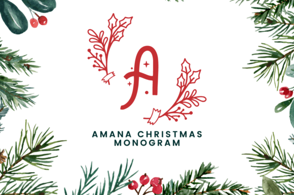 How Amana Christmas Monogram Brought Warmth to a Winter Brand Identity