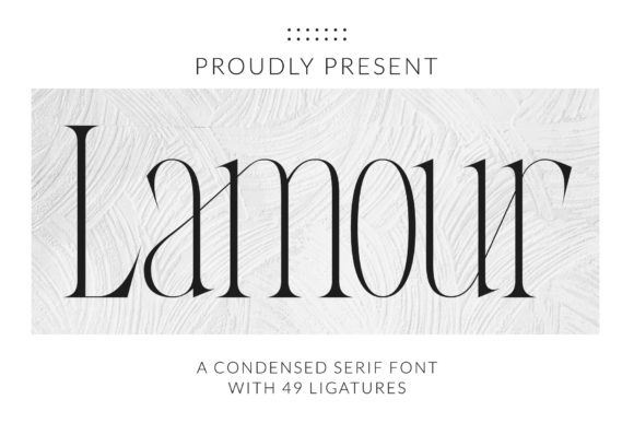 Lamour Font Review: Tall Serif Typeface for Brand Campaigns