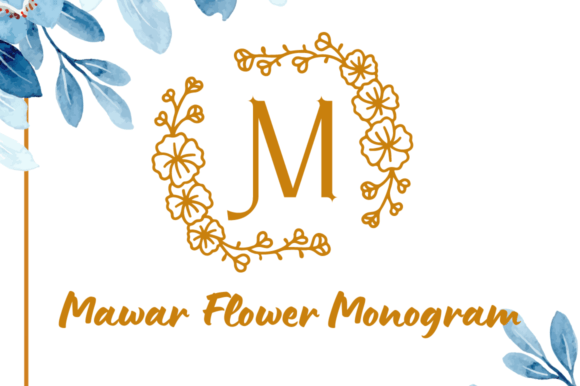 Mawar Flower Monogram Brings Botanical Beauty to Branding Projects