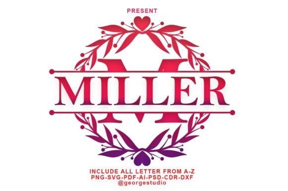 Miller Font: A Sweet Monogram Typeface for Handmade Products