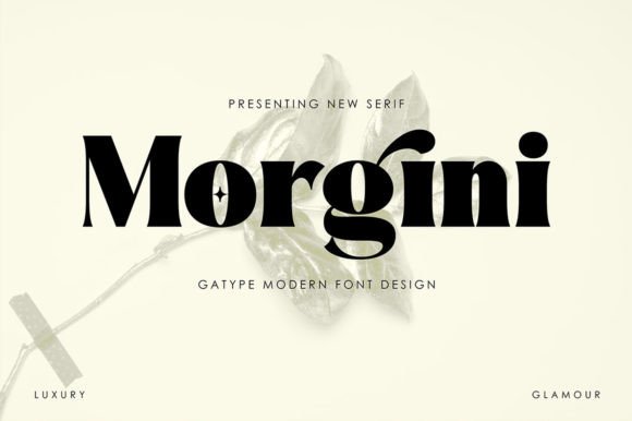 Morgini: A Modern Serif Font for Digital Creators