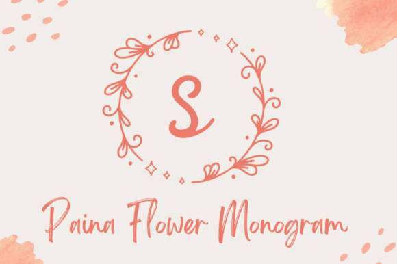 Paina Flower Monogram Brings Elegance to Handmade Products