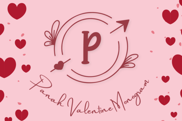 Panah Valentine Monogram: A Decorative Font for Digital Branding
