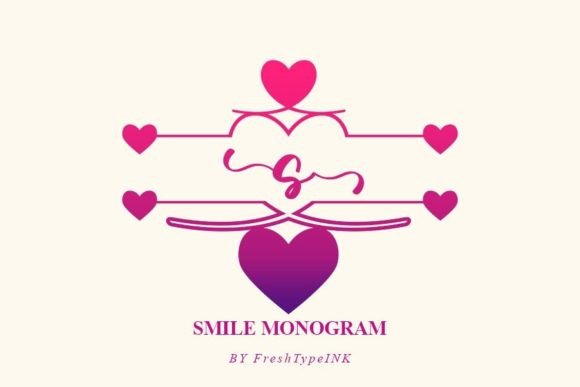 Smile Monogram: A Refined Decorative Font for Modern Branding