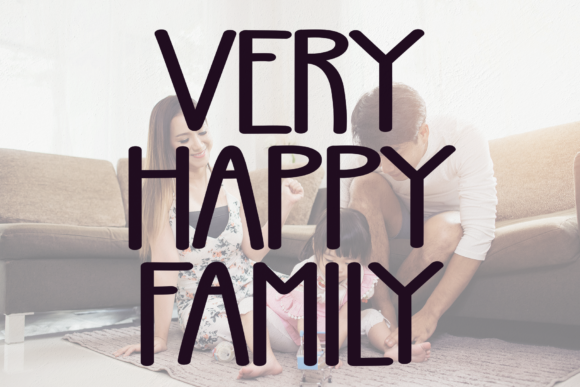 Very Happy Family: A Rounded Sans Serif Font for Editorial Design